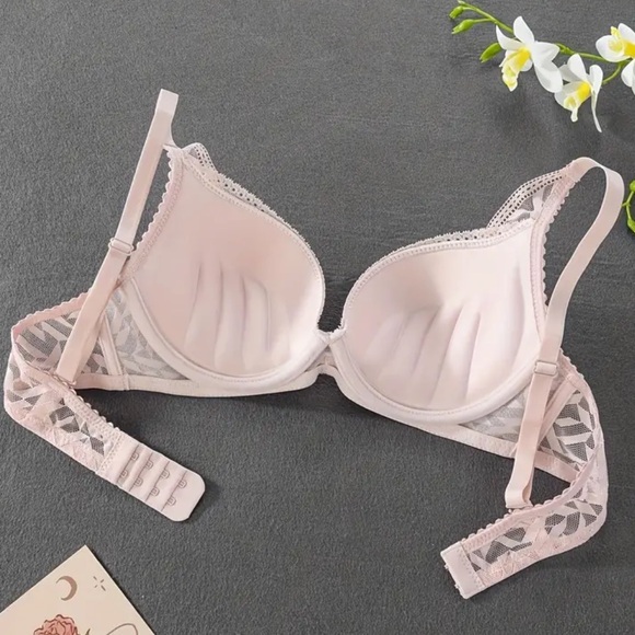 🌿 3 pcs Lace Push Up Bra, Sexy & Breathable Underwire Bra - Picture 6 of 16